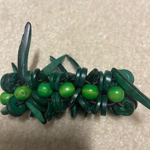 Green beaded bracelet
